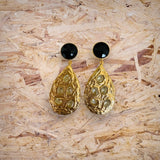 Black Currant Straight Earring