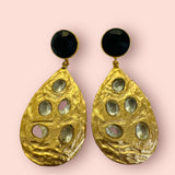 Black Currant Straight Earring