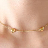 Cute Hearts Charm Necklace