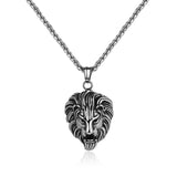 Regal Lion Pendant Necklace