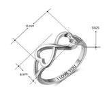 925 Sterling Silver Dainty Heart Ring