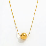 Lux Golden Ball Necklace