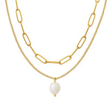 Riverstone Pearl Necklace