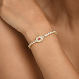 Ruby Glamour Bracelet