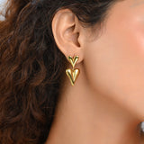 Double Heart Earrings