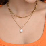 Riverstone Pearl Necklace