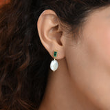 Emerald Pearl Dream Earrings