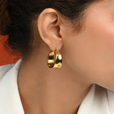 Chic Wide Loop Earrings