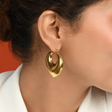 18K Gold plated Cresent Earrings