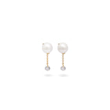 Lustrous Pearl Charm Earrings