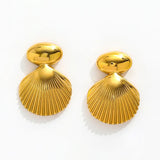 Golden Seashell Earring