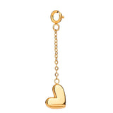 Golden Heart Chain Charm