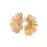 Golden Sunburst Earrings