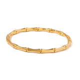 Golden Oval Bamboo Bracelet