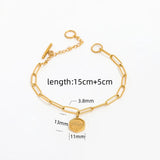 Golden Compass Charm Bracelet