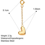 Golden Heart Chain Charm