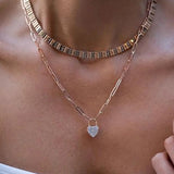 Heart Lock Chain Necklace