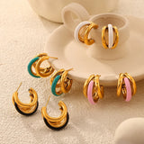 Lustrous Layered Earring