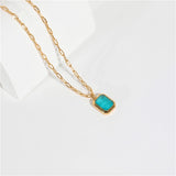 Turquoise Pendant Necklace