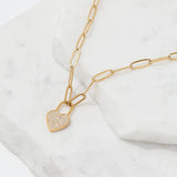 Heart Lock Chain Necklace