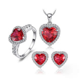 Crimson Heart Jewelry Set