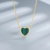 Emerald Heart Jewelry Set