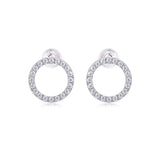 Moissanite Halo Earrings