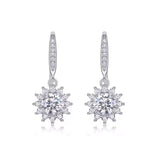 Moissanite Snowflake Earrings