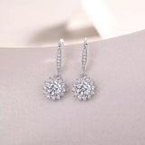 Moissanite Snowflake Earrings