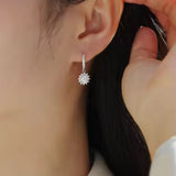 Moissanite Snowflake Earrings