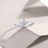 Moissanite Solitaire Proposal Ring