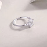 Moissanite Solitaire Proposal Ring