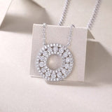 Sparkling Orbit Moissanite Necklace