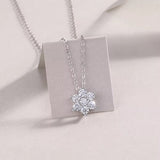 Snowflake Moissanite Necklace