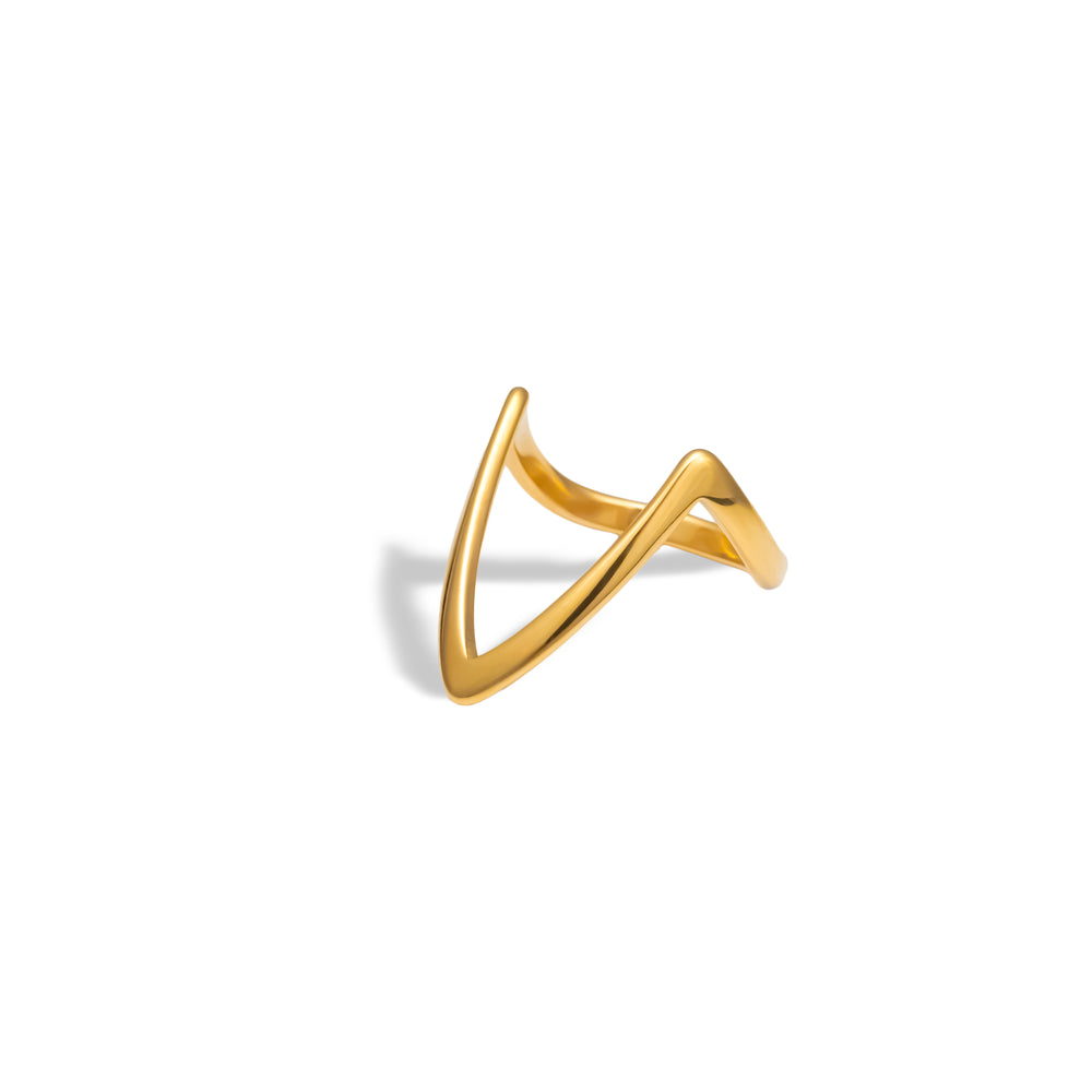 V-Shaped Elegance Ring