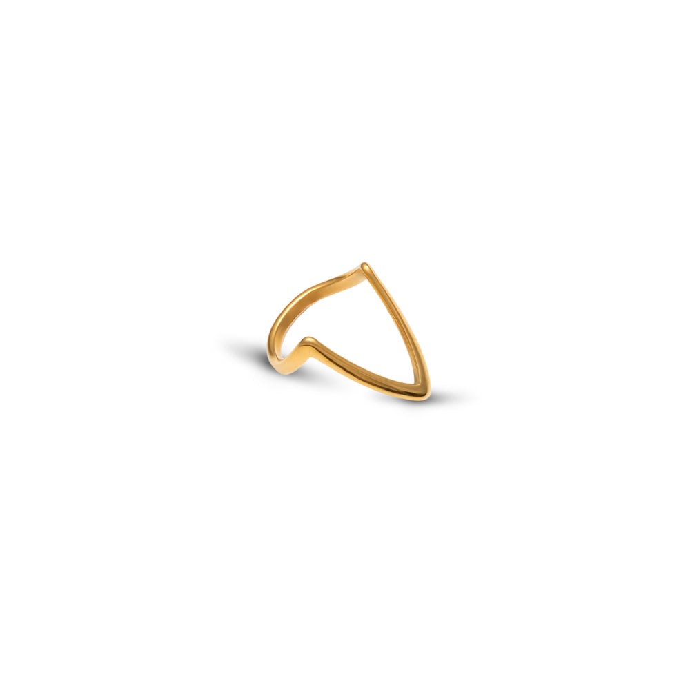 V-Shaped Elegance Ring